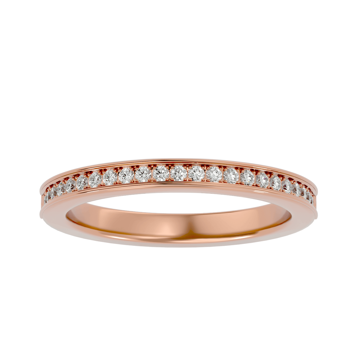 Violeta Yellow Gold Diamond Half Eternity Band – product image 5