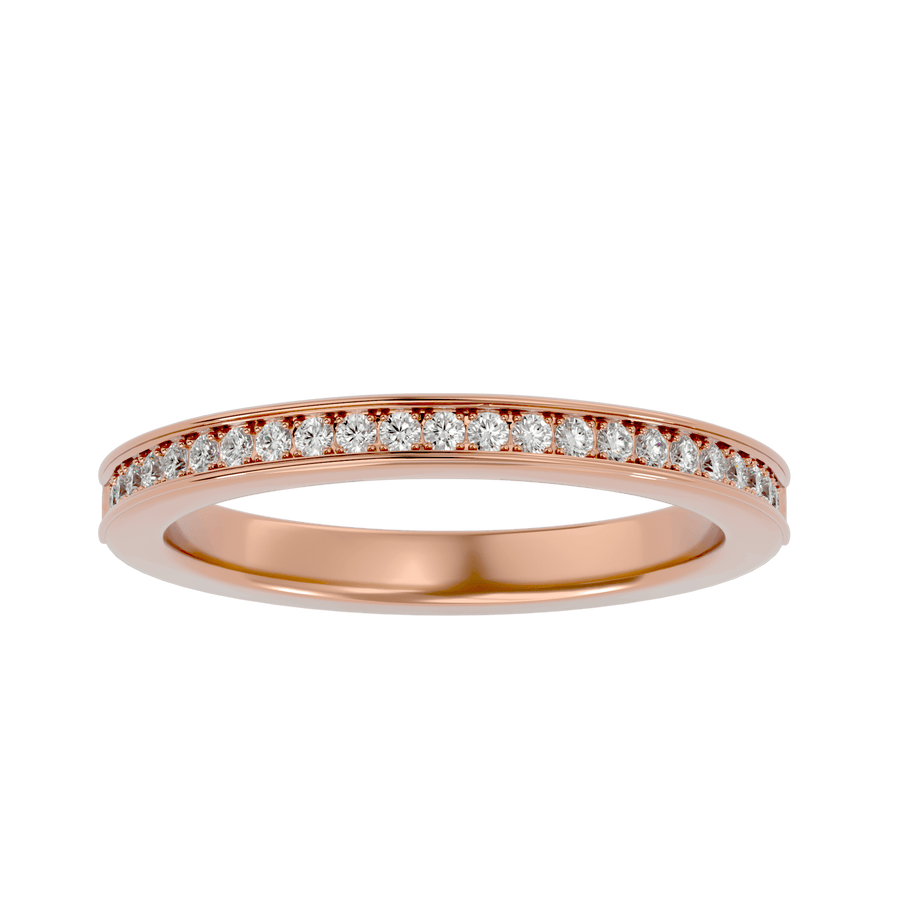 Violeta Yellow Gold Diamond Half Eternity Band – product image 5