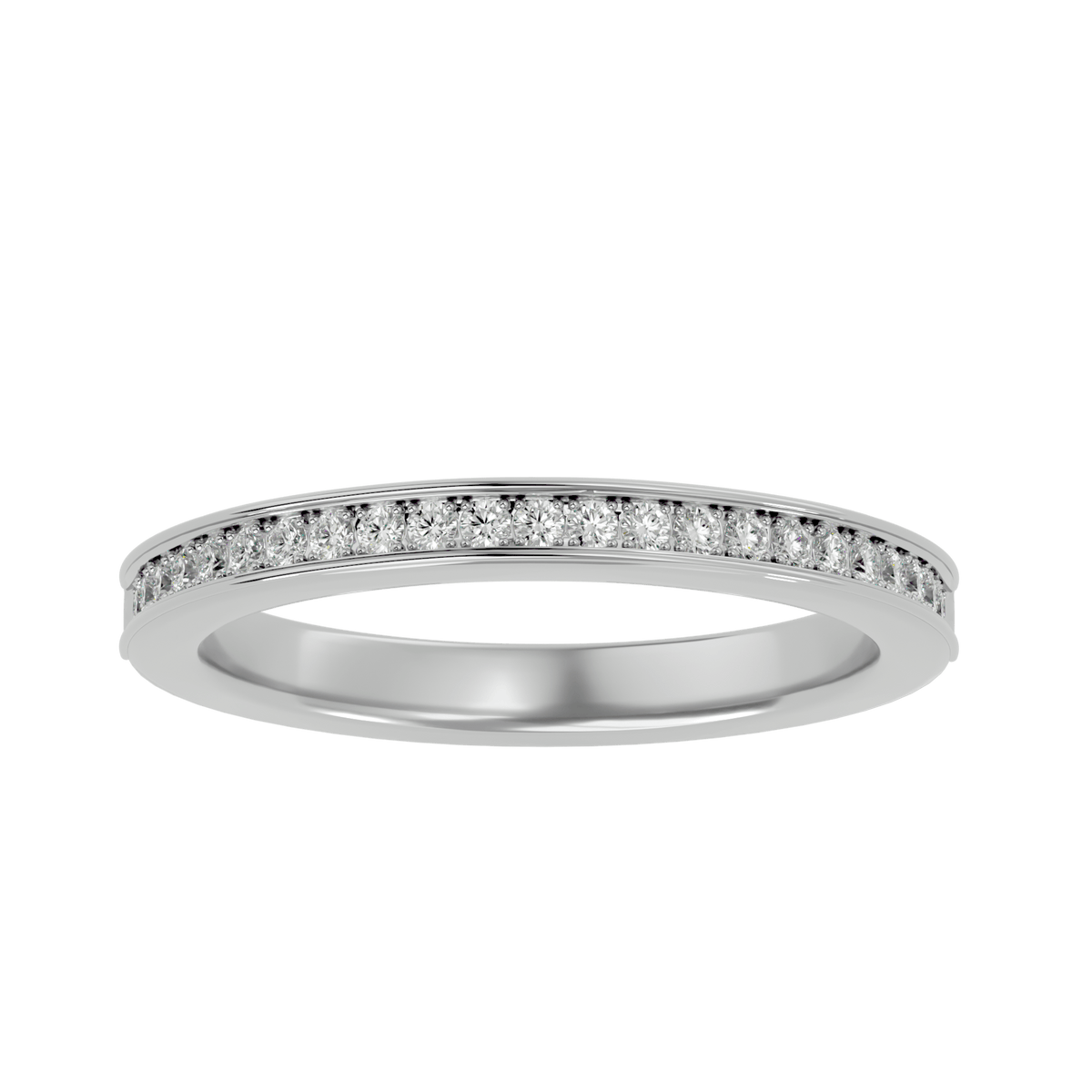 Violeta Yellow Gold Diamond Half Eternity Band – product image 6