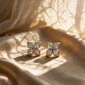 Butterfly Cluster Diamond Stud Earrings