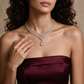 Lattice Floral Lab-Grown Diamond Necklace