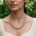 Circular Filigree Medallion Diamond Necklace