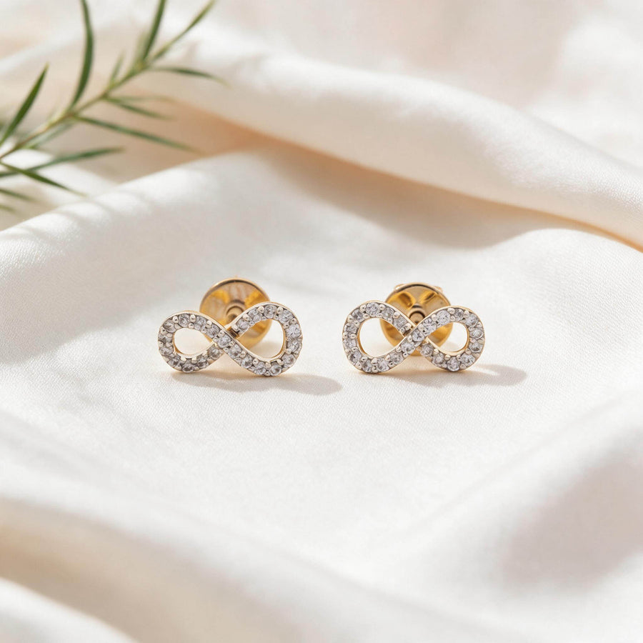 Ananta Infinity Diamond Stud Earrings