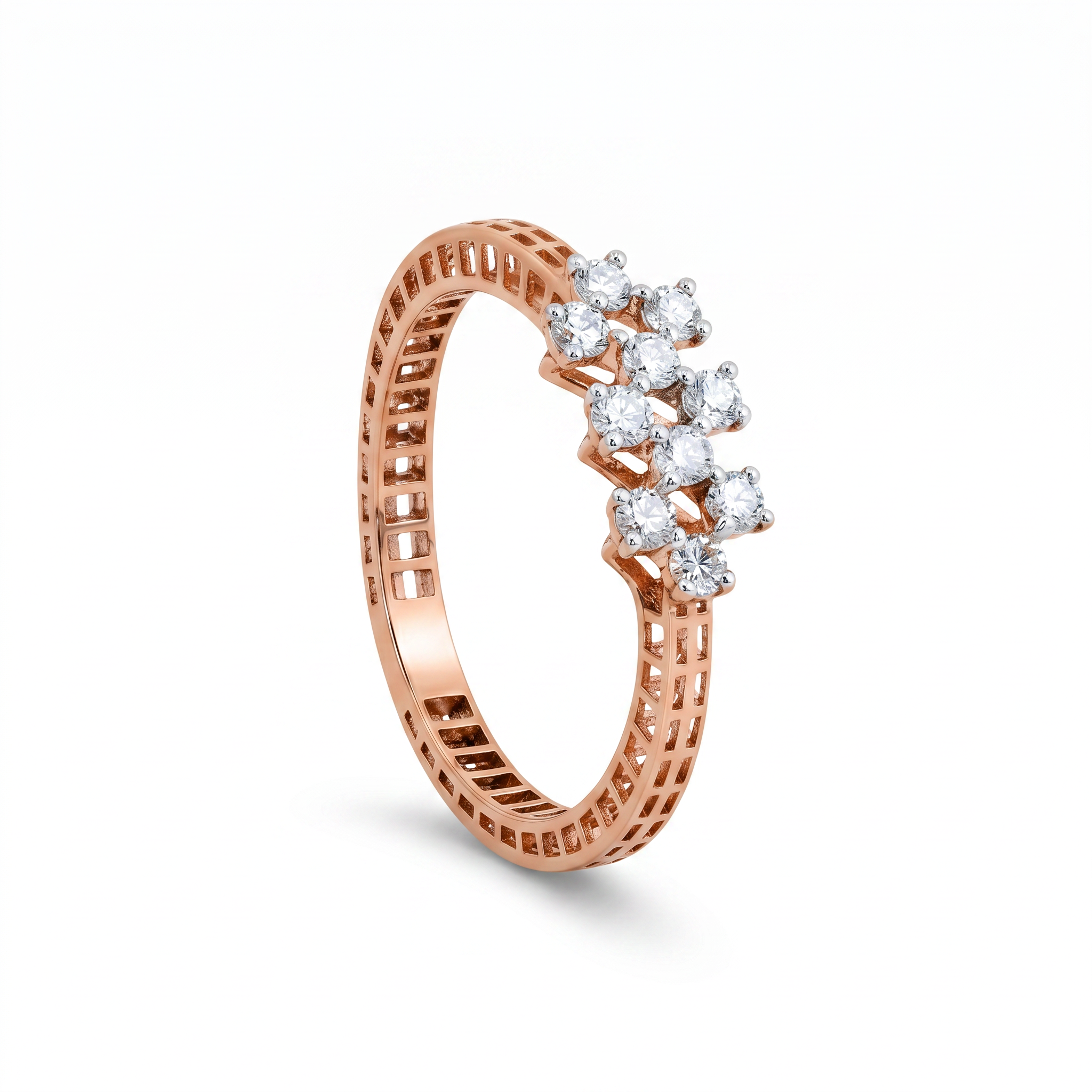 The Astra Cluster Multi-Stone Diamond Ring