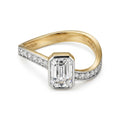 Aadhira Emerald Lab Grown Diamond Ring