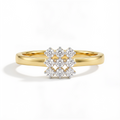 Avyanna Diamond Cluster Ring 9KT Yellow Gold