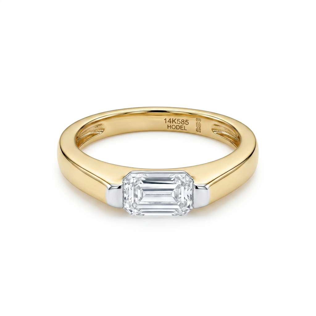 Aveline Emerald-Cut Lab Grown Diamond Ring