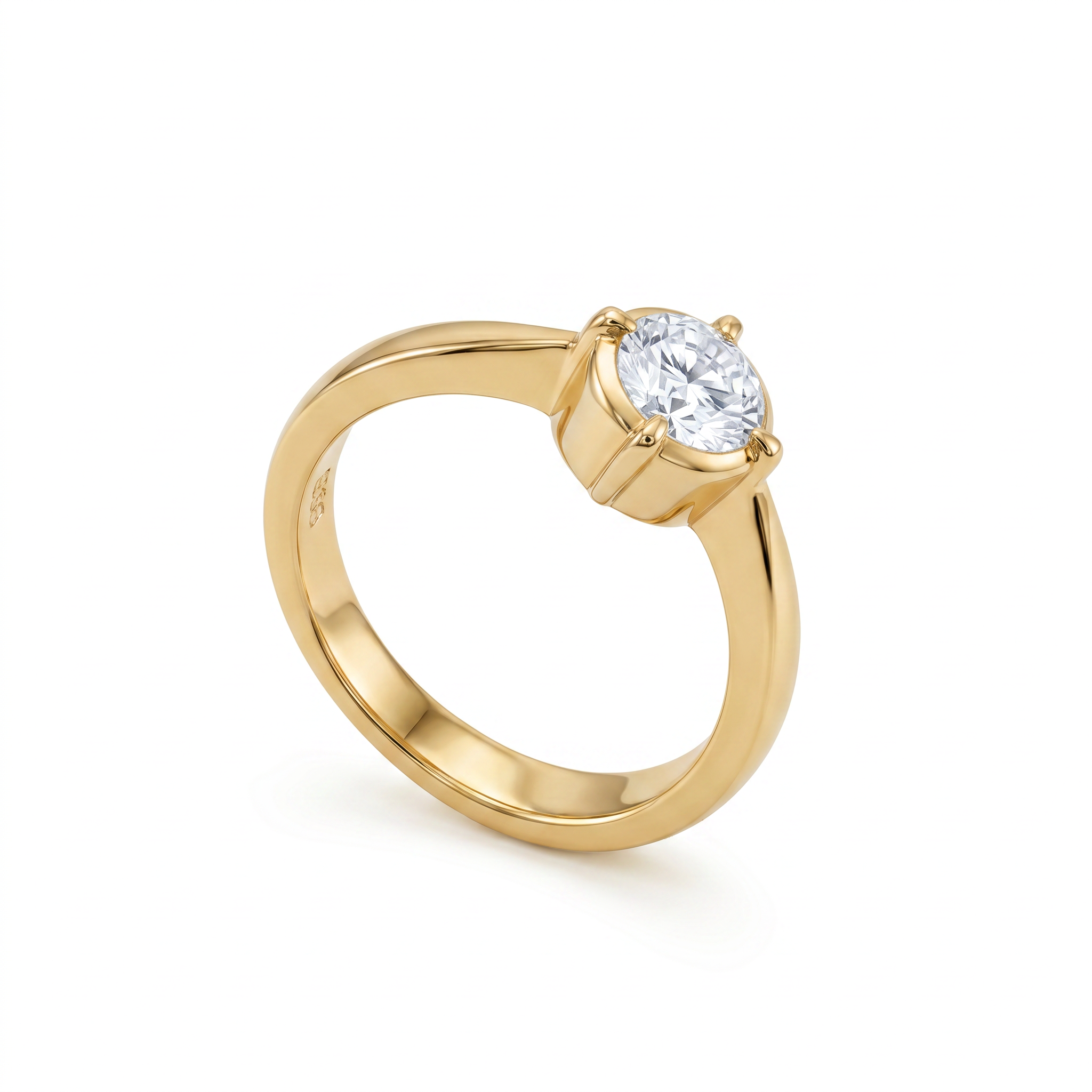 Round Brilliant Lab Grown Diamond Solitaire Ring