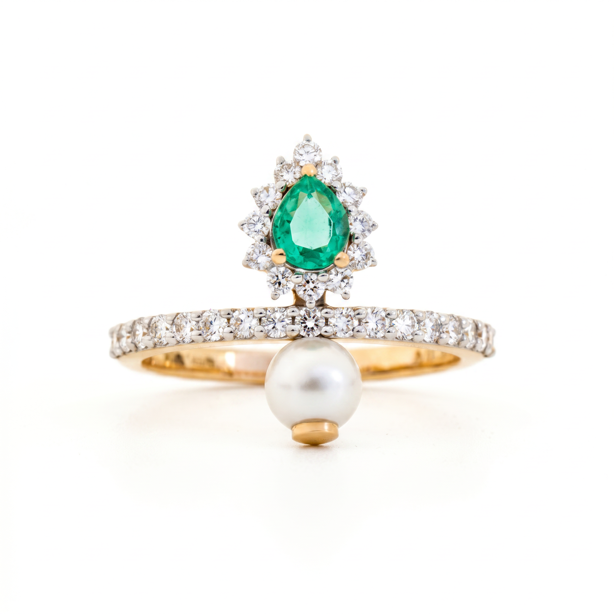 Pear Halo Lab Grown Diamond Ring
