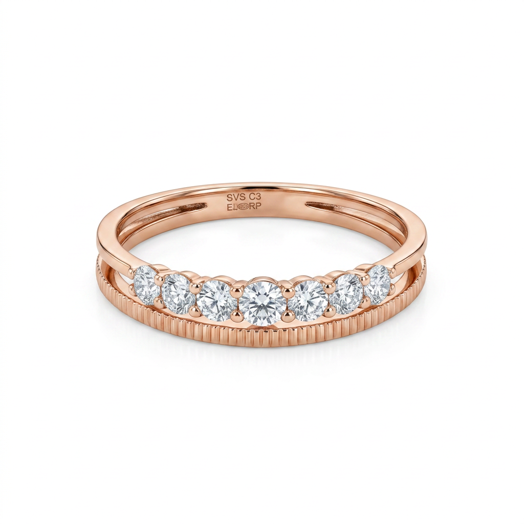 Meraki 9KT Gold Lab-Grown Diamond Ring