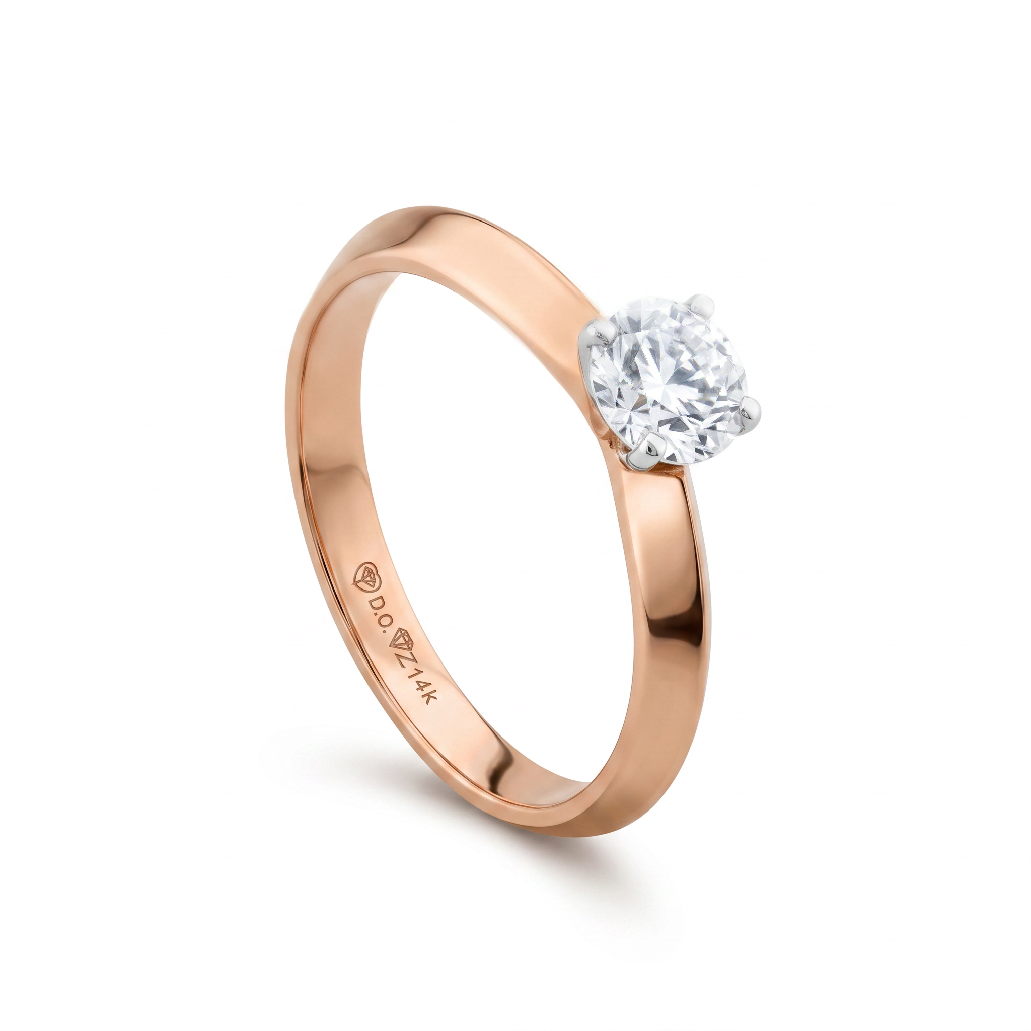 Round Brilliant Lab Grown Diamond Classic Solitaire Ring