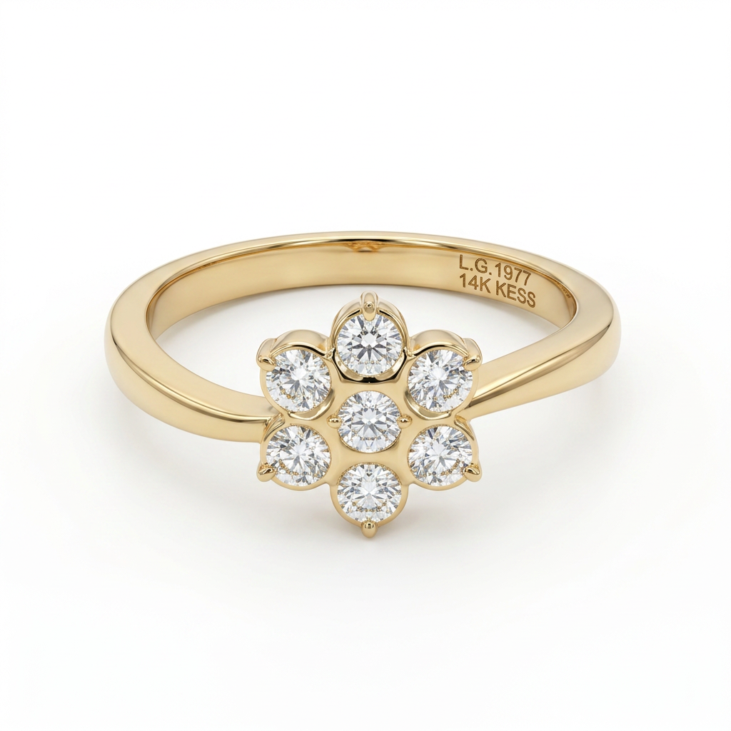 7 Kallu Closed Setting Lab Grown Diamond Ring