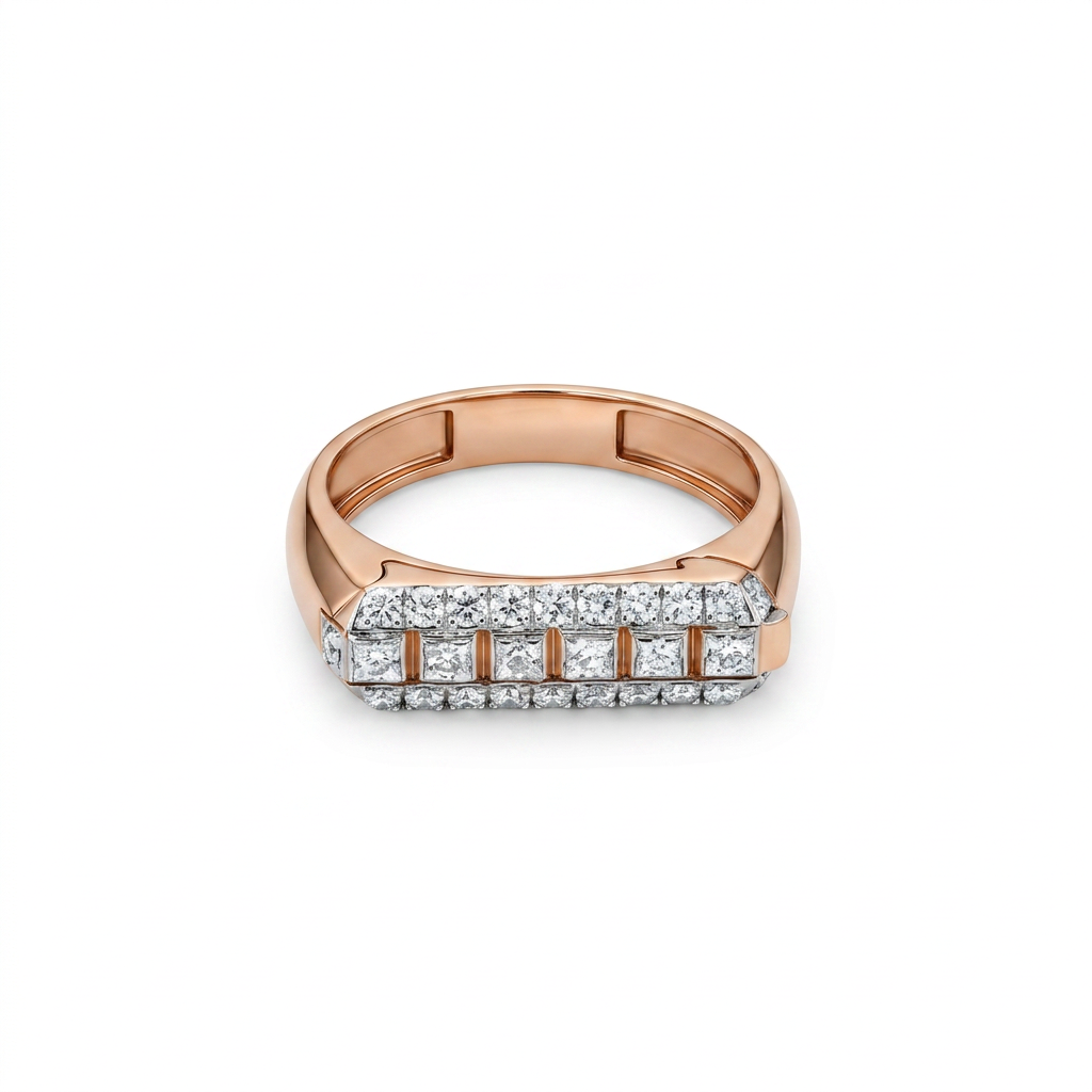 Titan Grid Lab Diamond Mens Ring