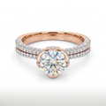 Aurelia Split Shank Diamond Engagement Ring