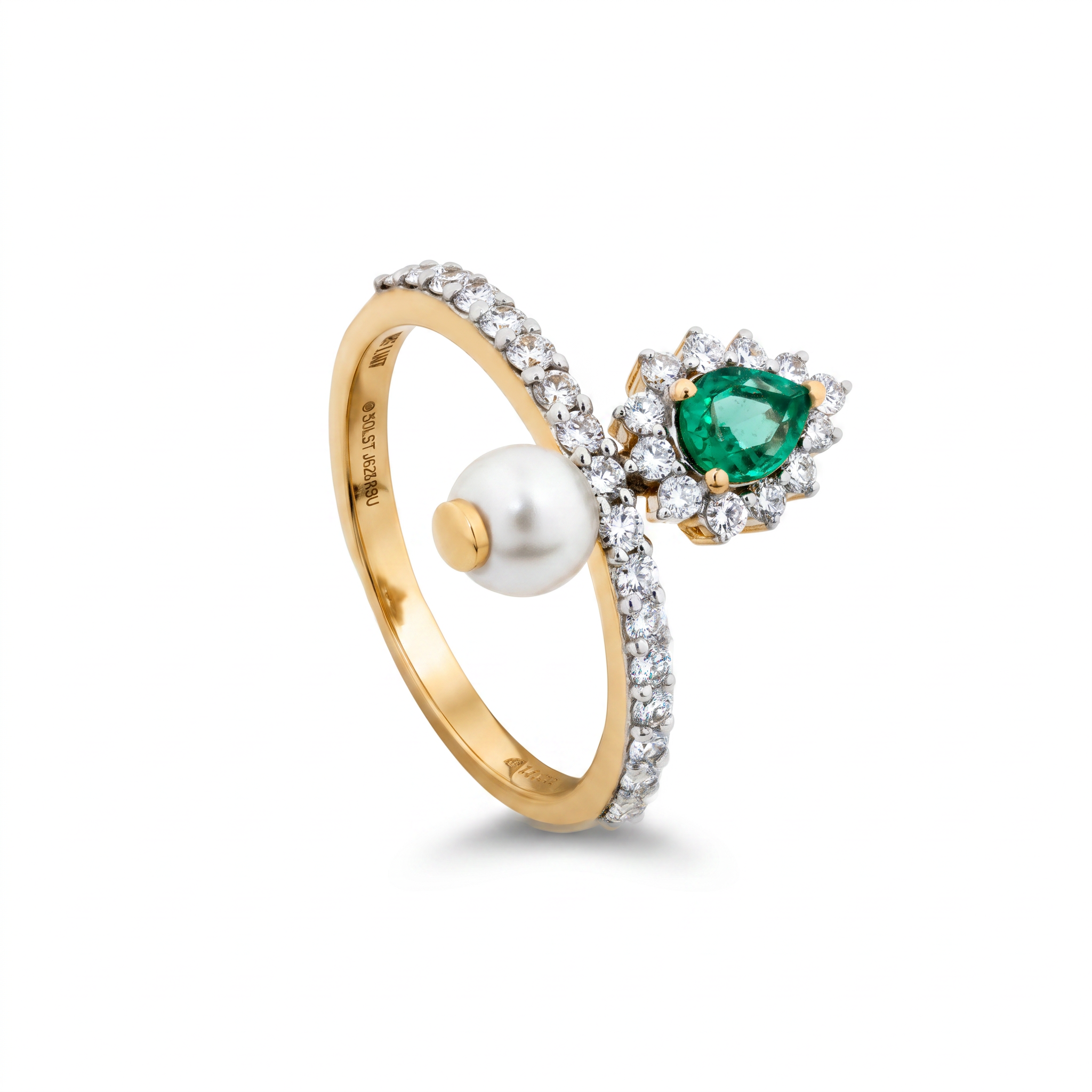 Pear Halo Lab Grown Diamond Ring
