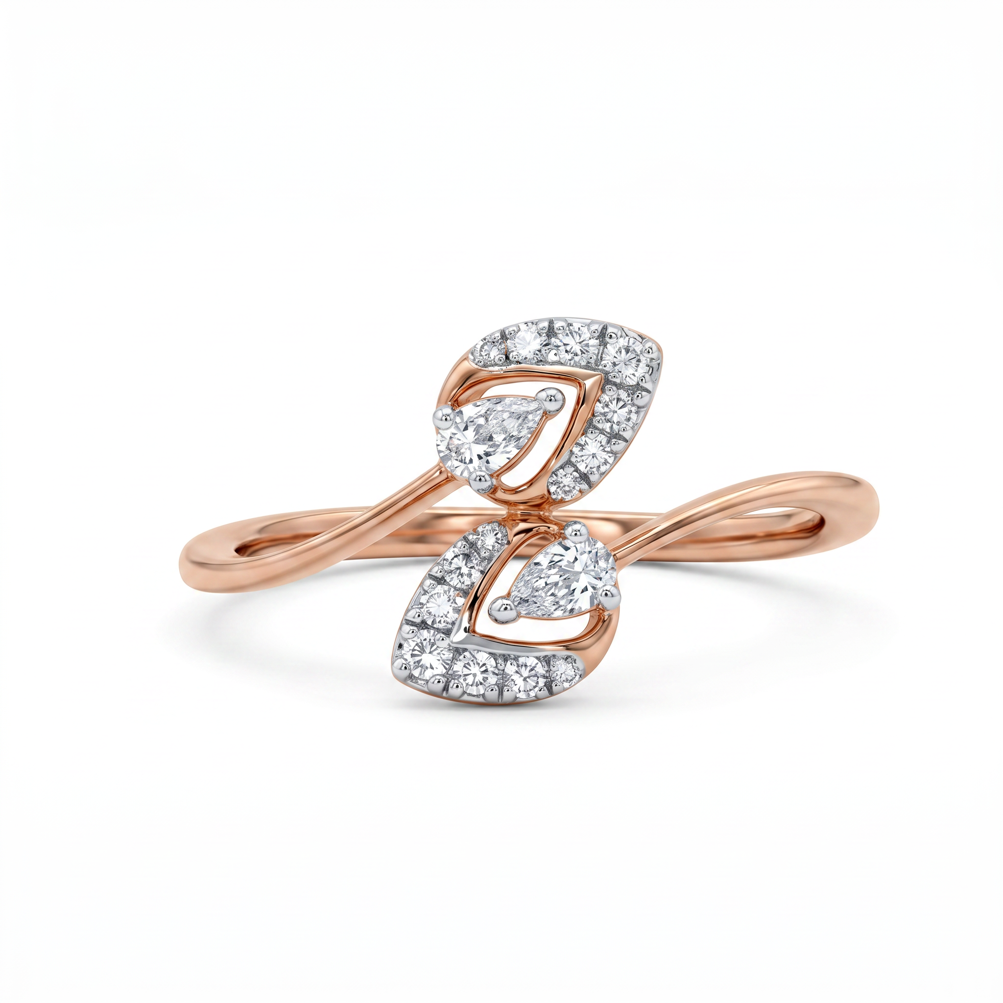 Aveline Leaf Lab Grown Diamond Ring