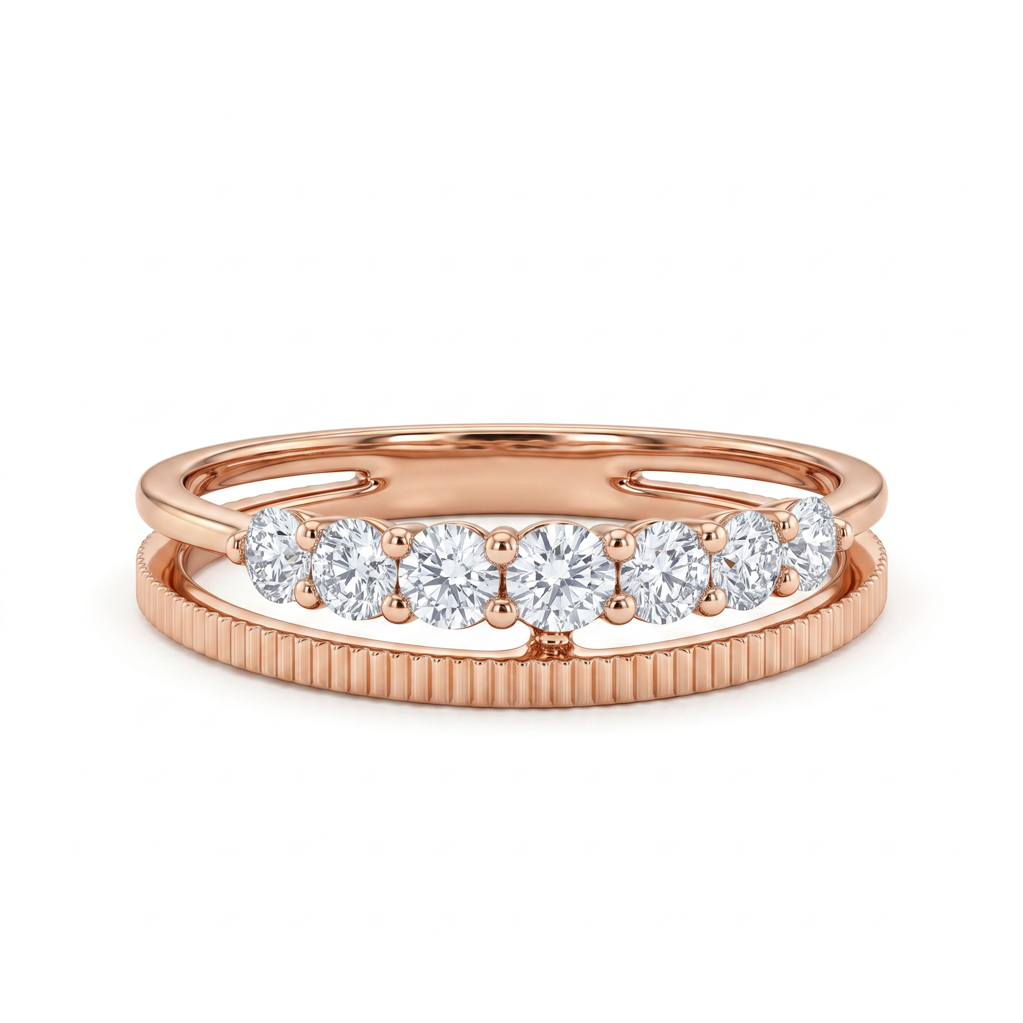 Meraki 9KT Gold Lab-Grown Diamond Ring