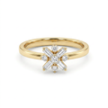 Astraea Starburst Diamond Ring 9KT Yellow Gold