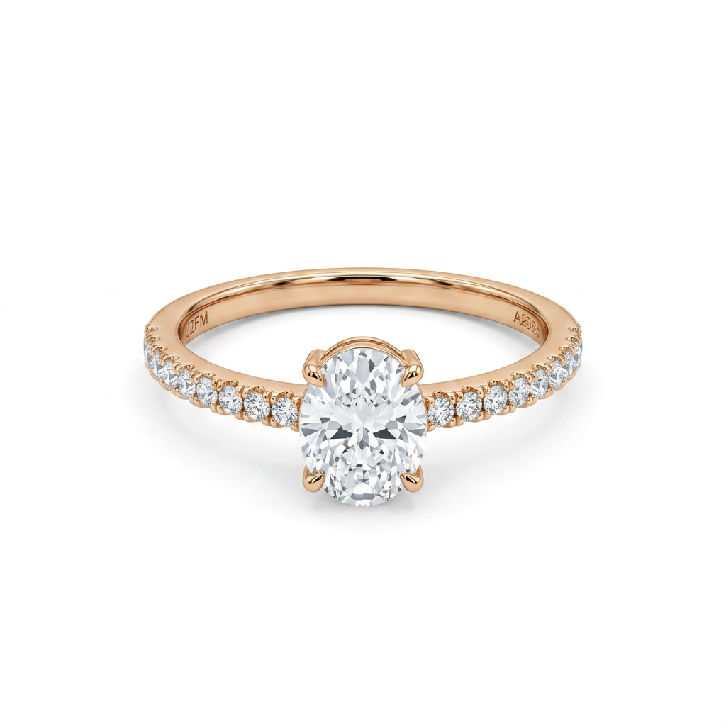 Seraphina Solitaire Lab Grown Diamond Ring 14KT Rose Gold