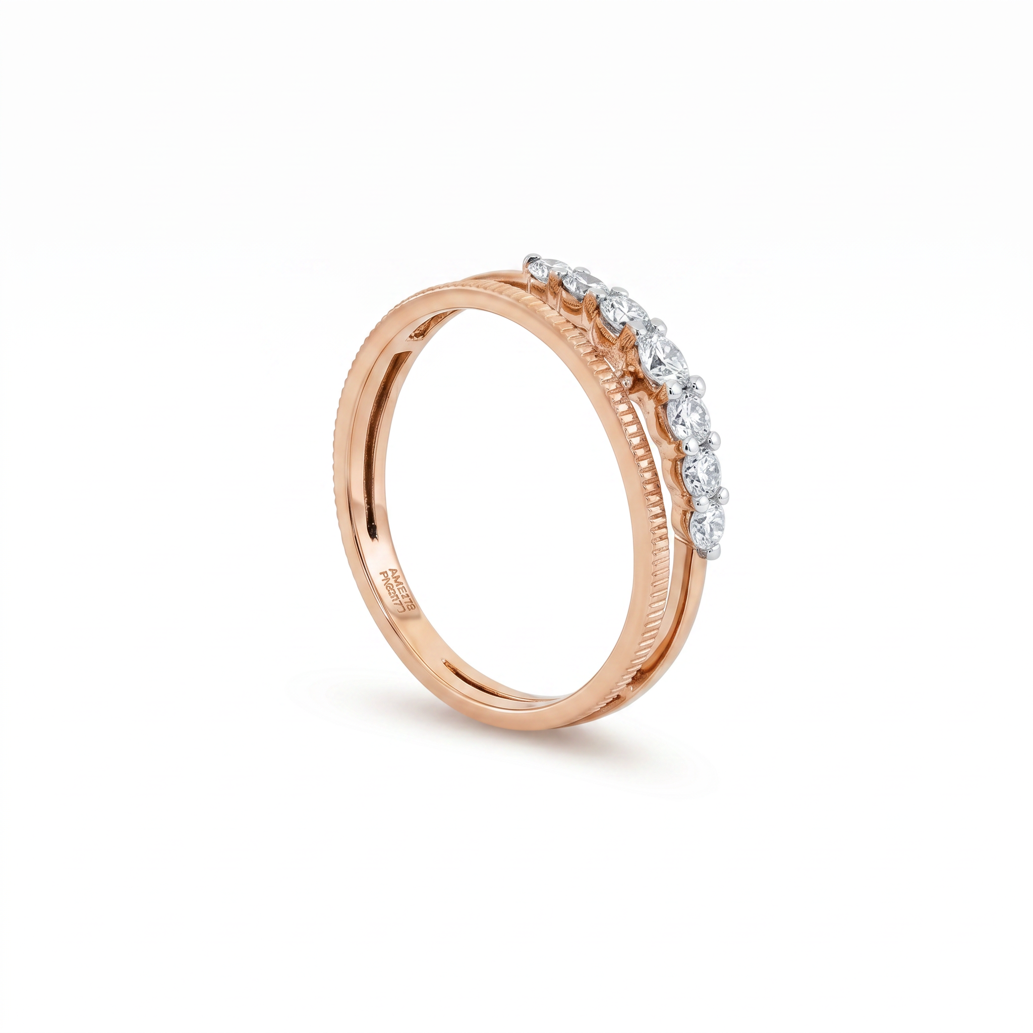 Meraki 9KT Gold Lab-Grown Diamond Ring
