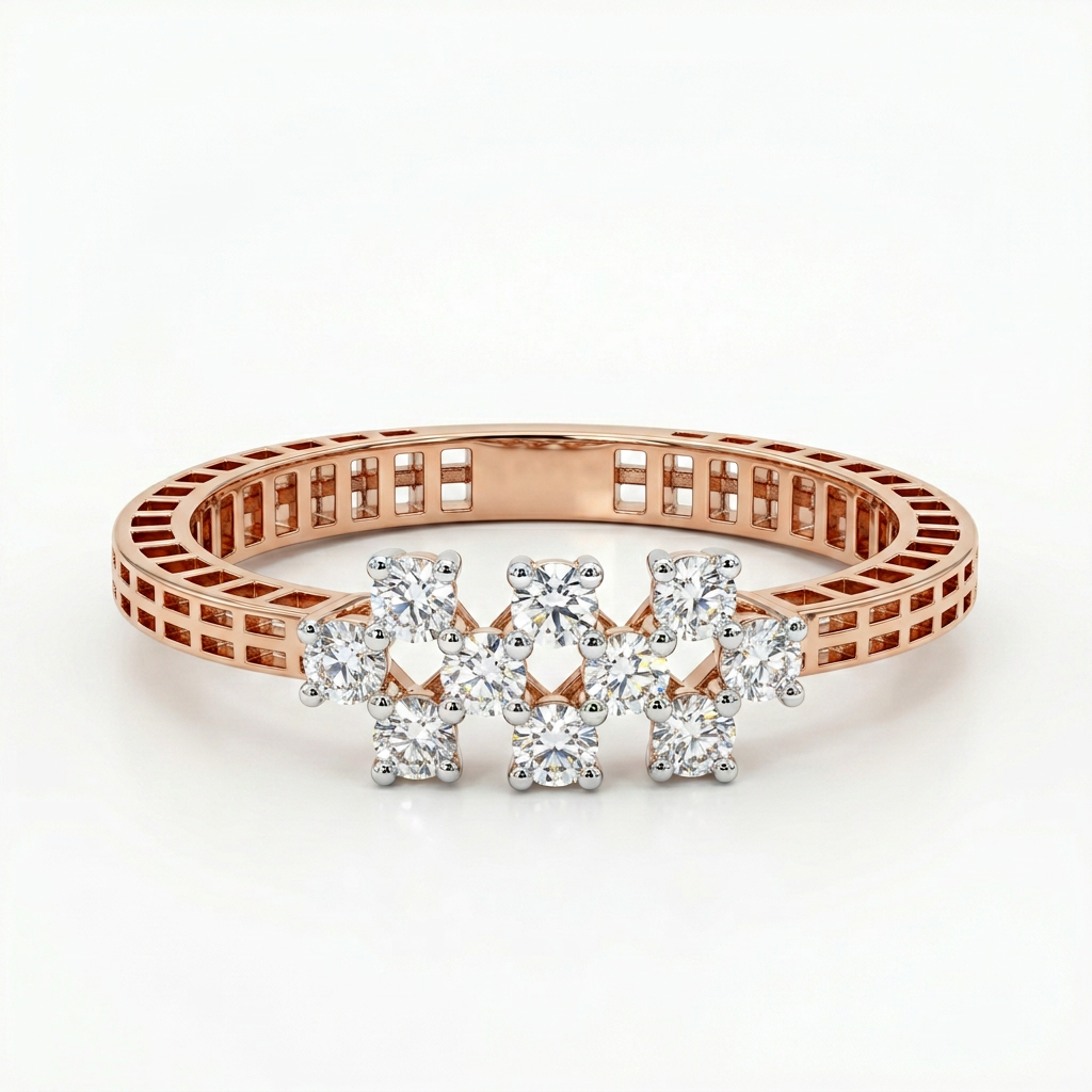 The Astra Cluster Multi-Stone Diamond Ring