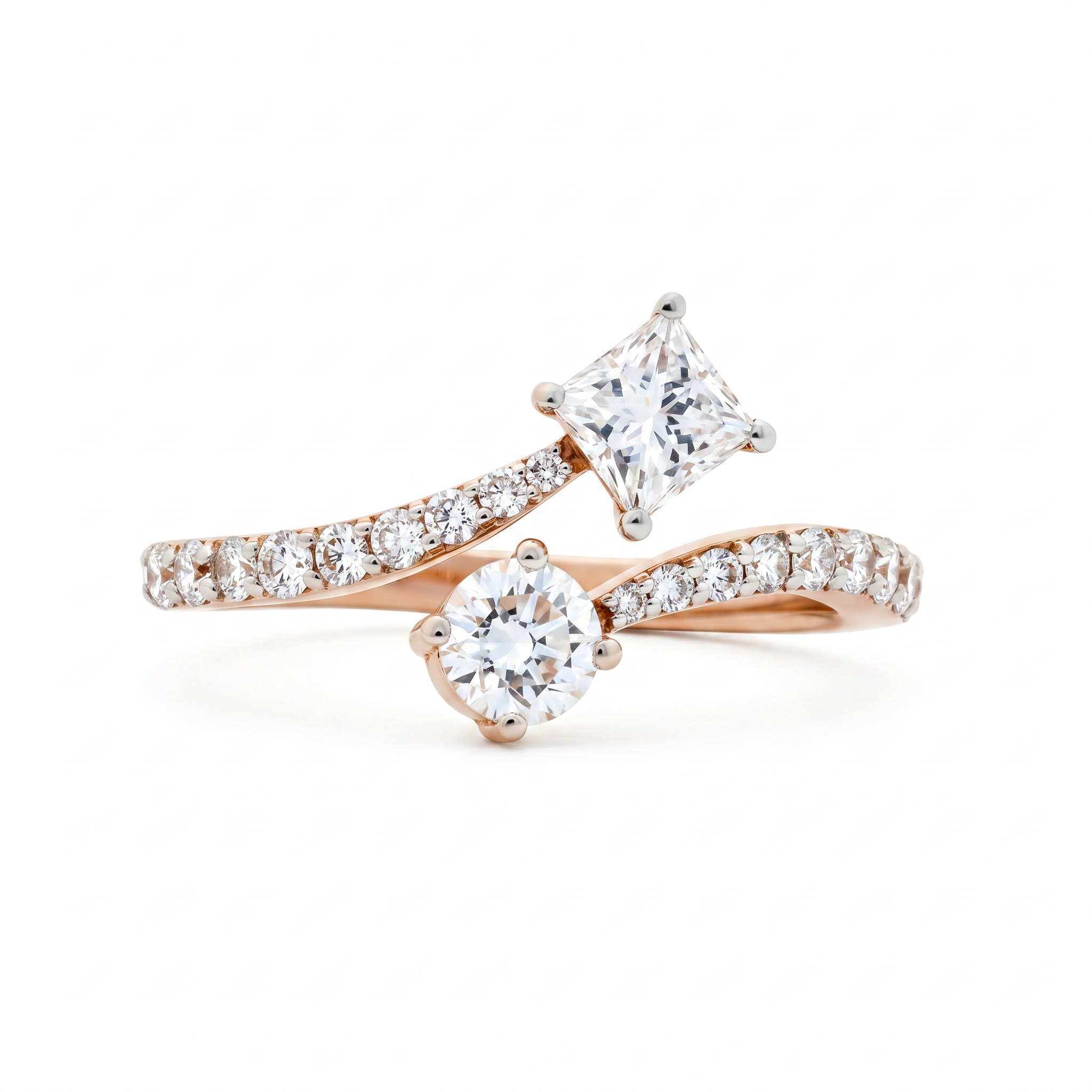 Amare Toi et Moi Lab Diamond Ring