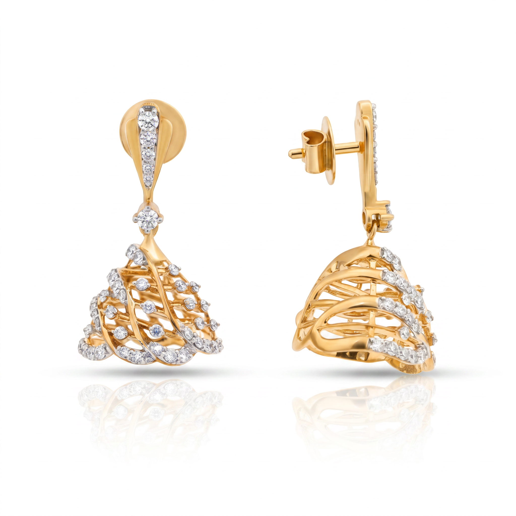 Nyx Aurelia Lab Grown Diamond Drop Jhumka