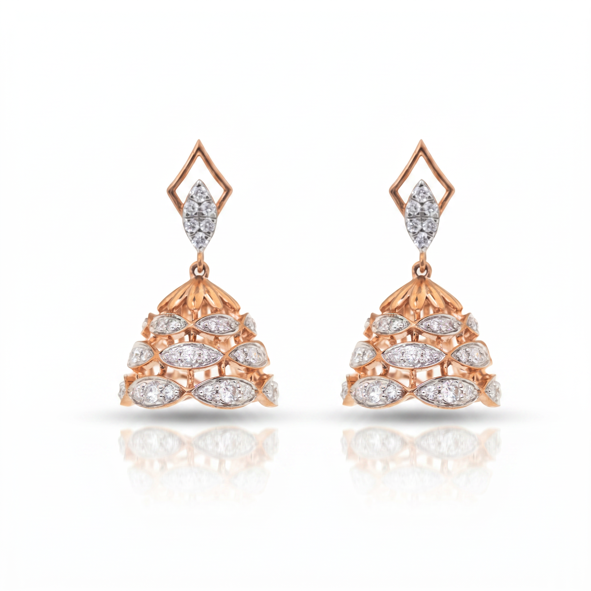 Helios Aurelia Lab Grown Diamond Drop Jhumka