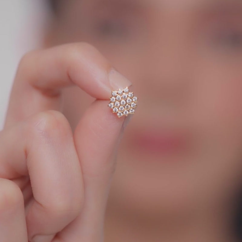 Kutty Closed Set Diamond Earring – product video