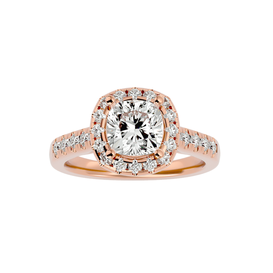 Lucinda Diamond Halo Ring