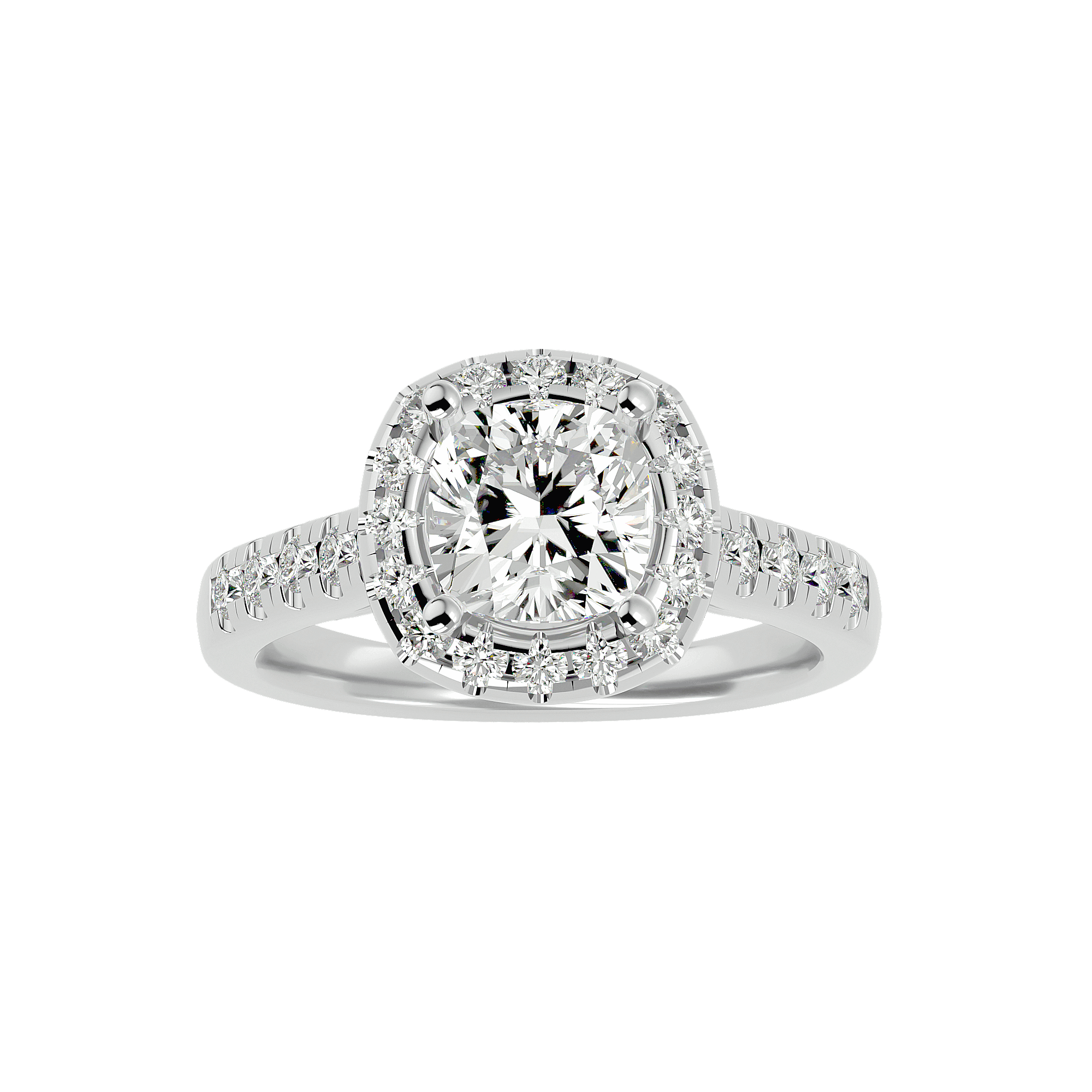 Lucinda Diamond Halo Ring