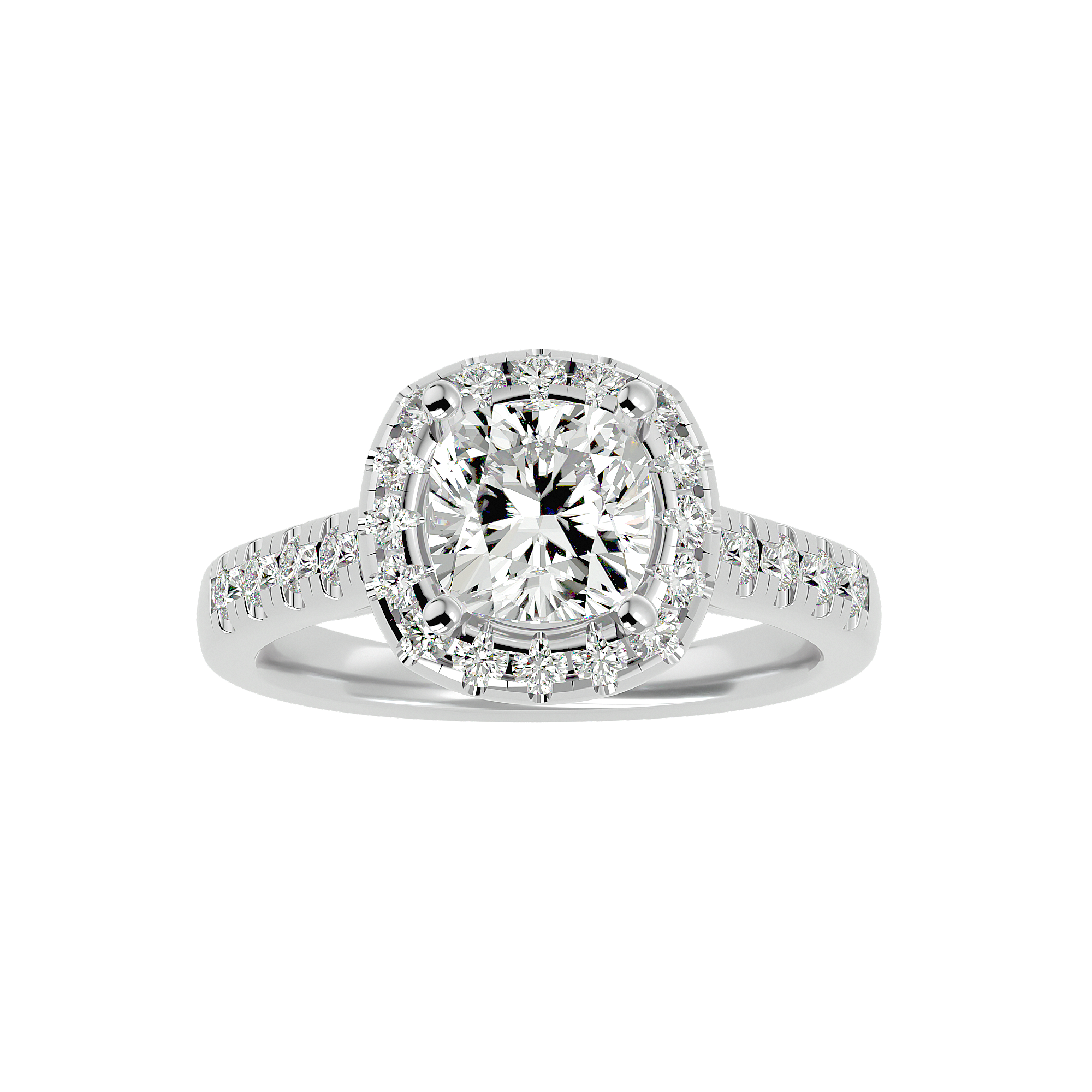 Lucinda Diamond Halo Ring