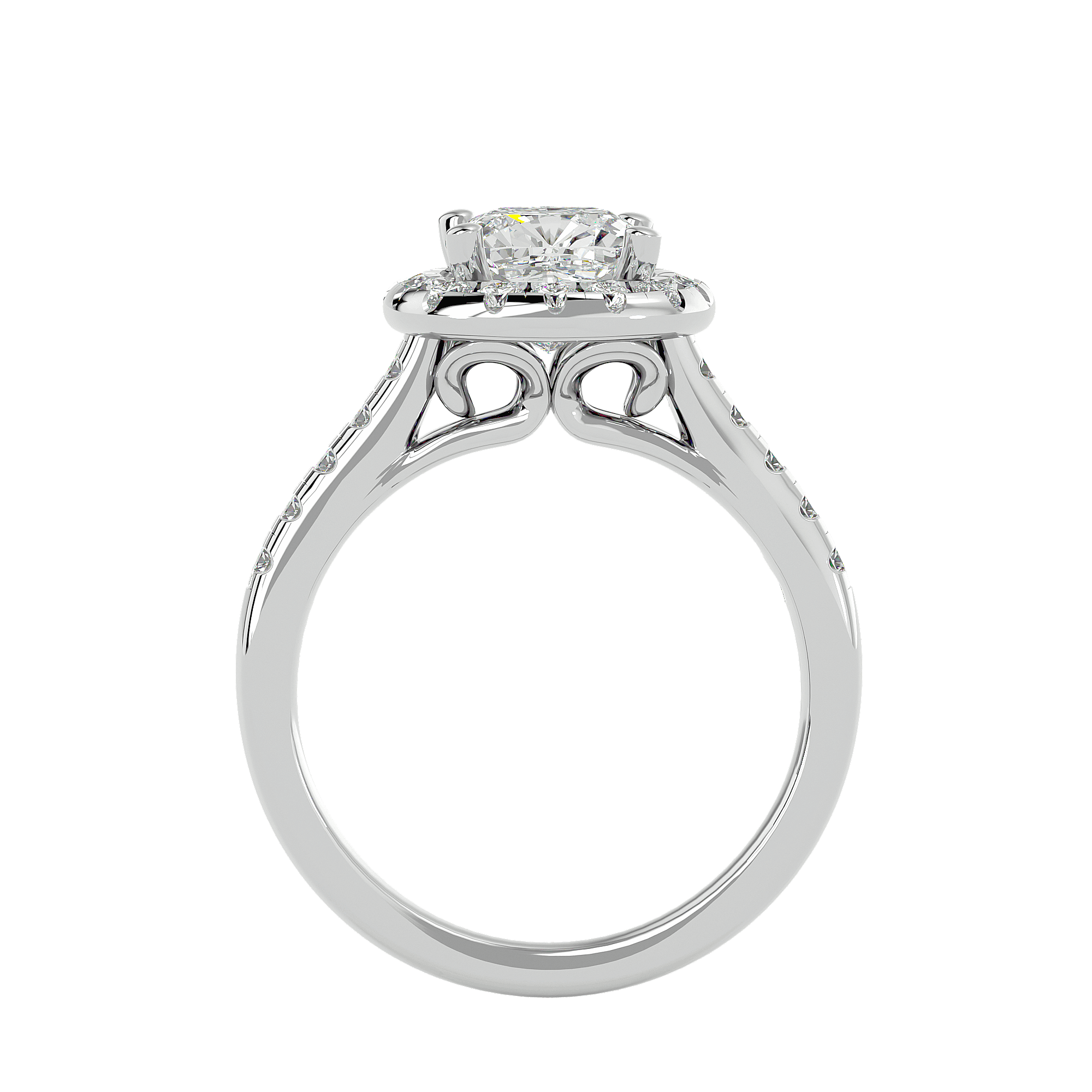 Lucinda Diamond Halo Ring