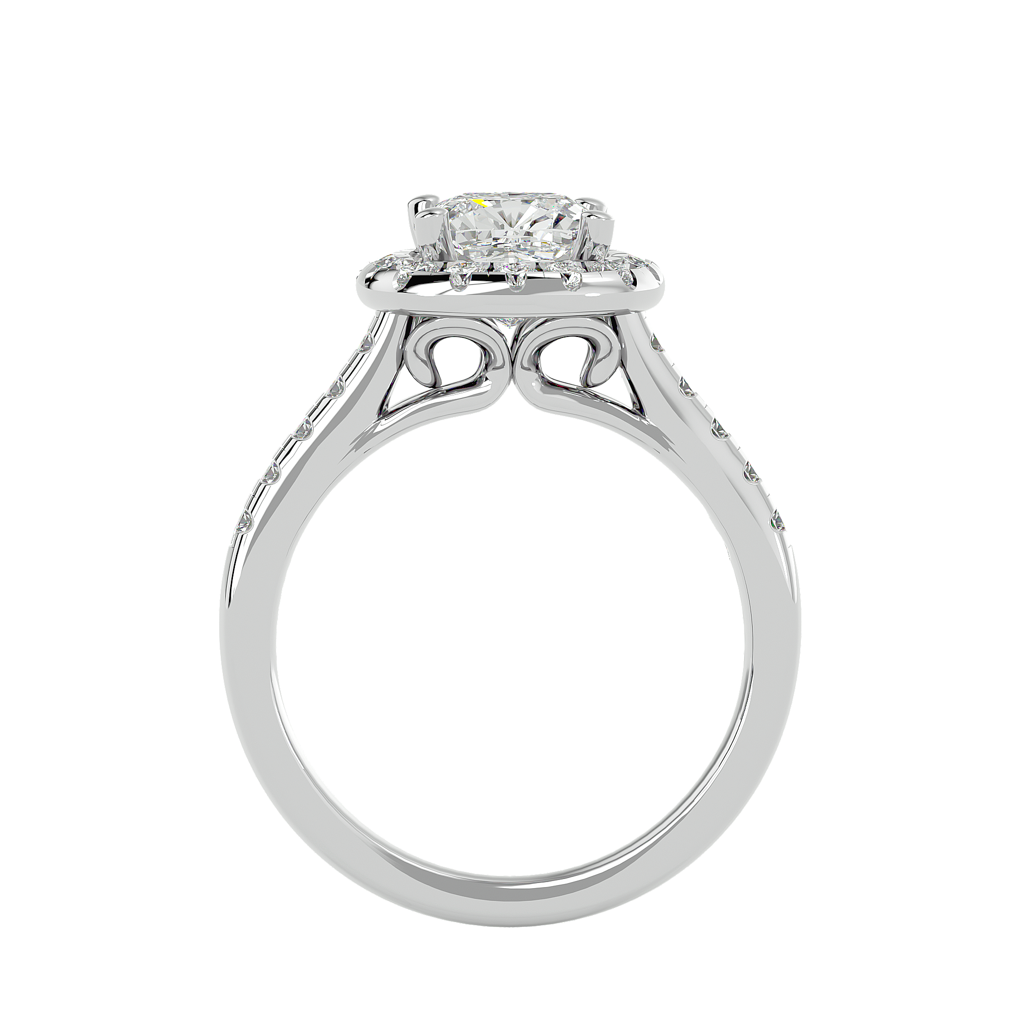 Lucinda Diamond Halo Ring