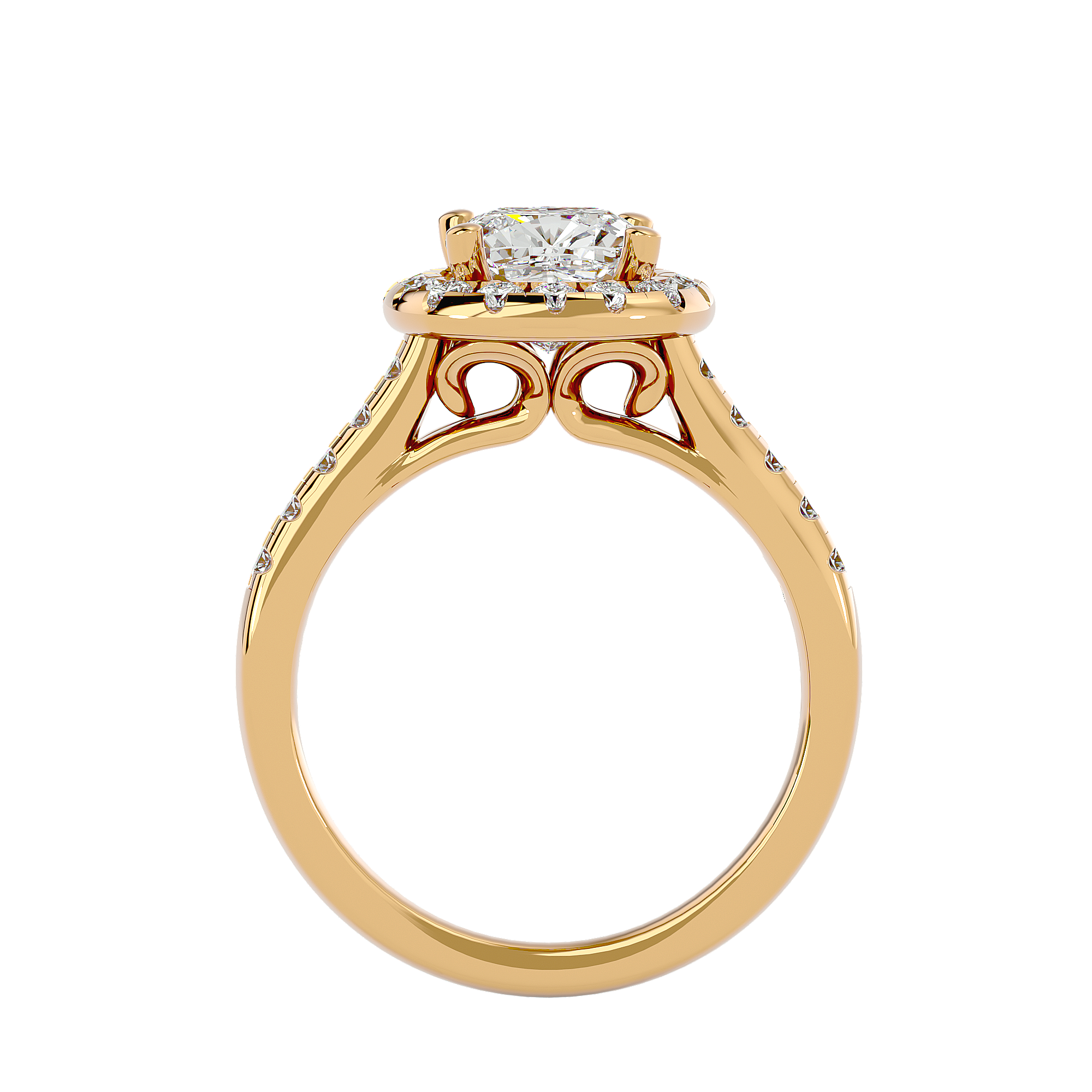 Lucinda Diamond Halo Ring