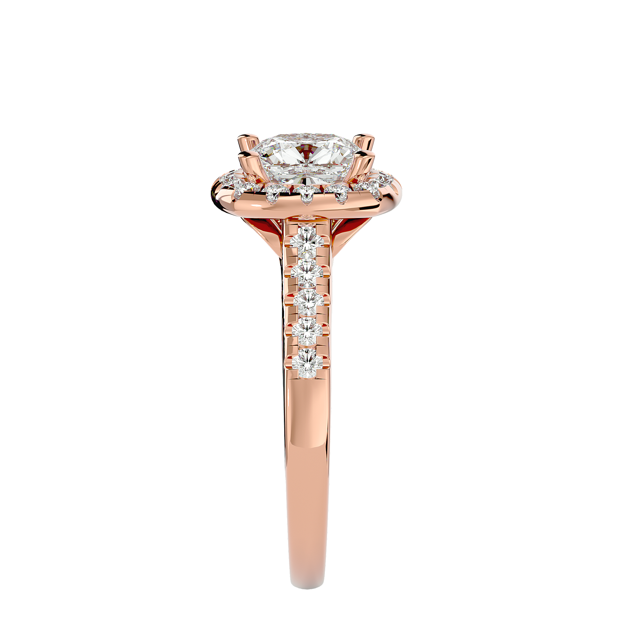 Lucinda Diamond Halo Ring