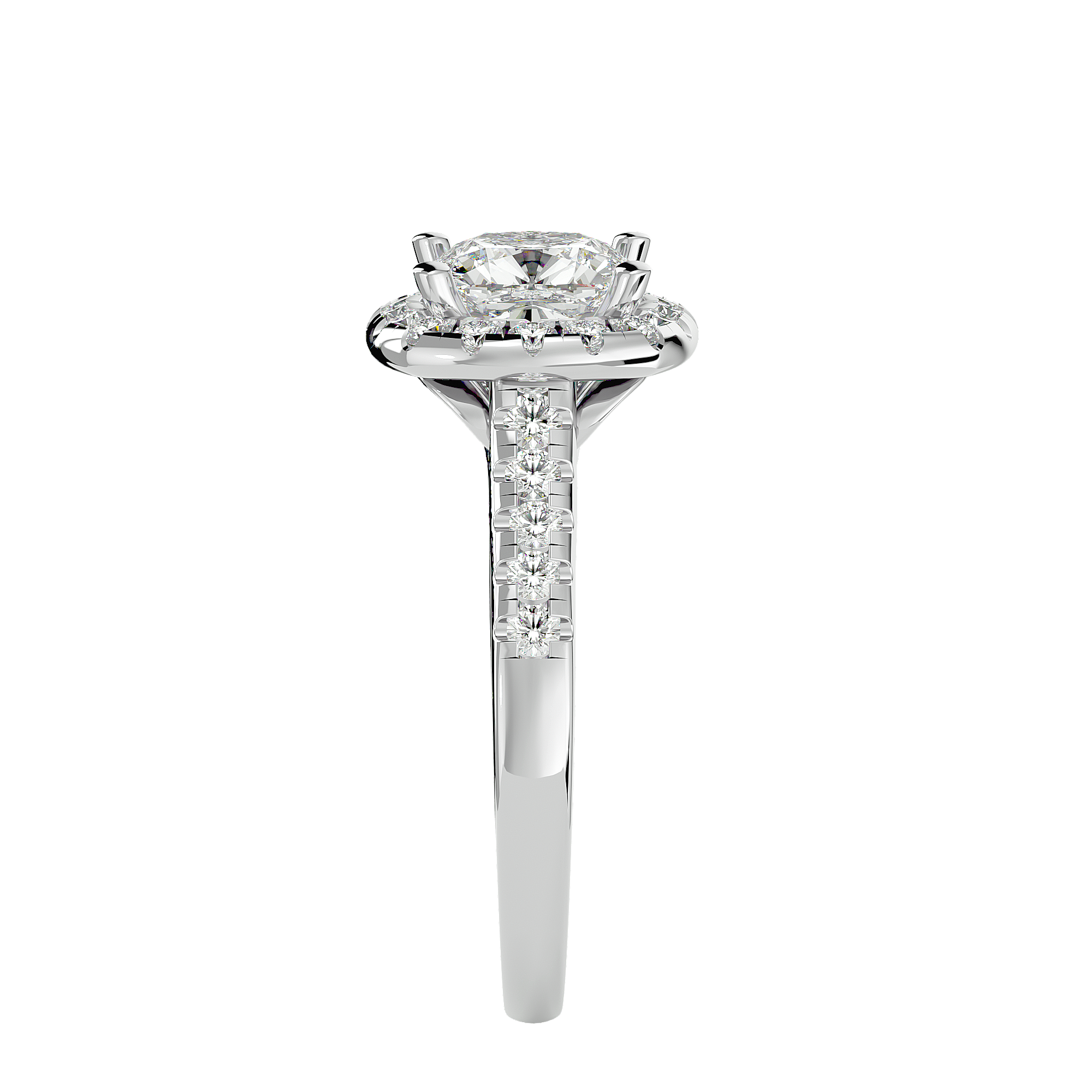 Lucinda Diamond Halo Ring