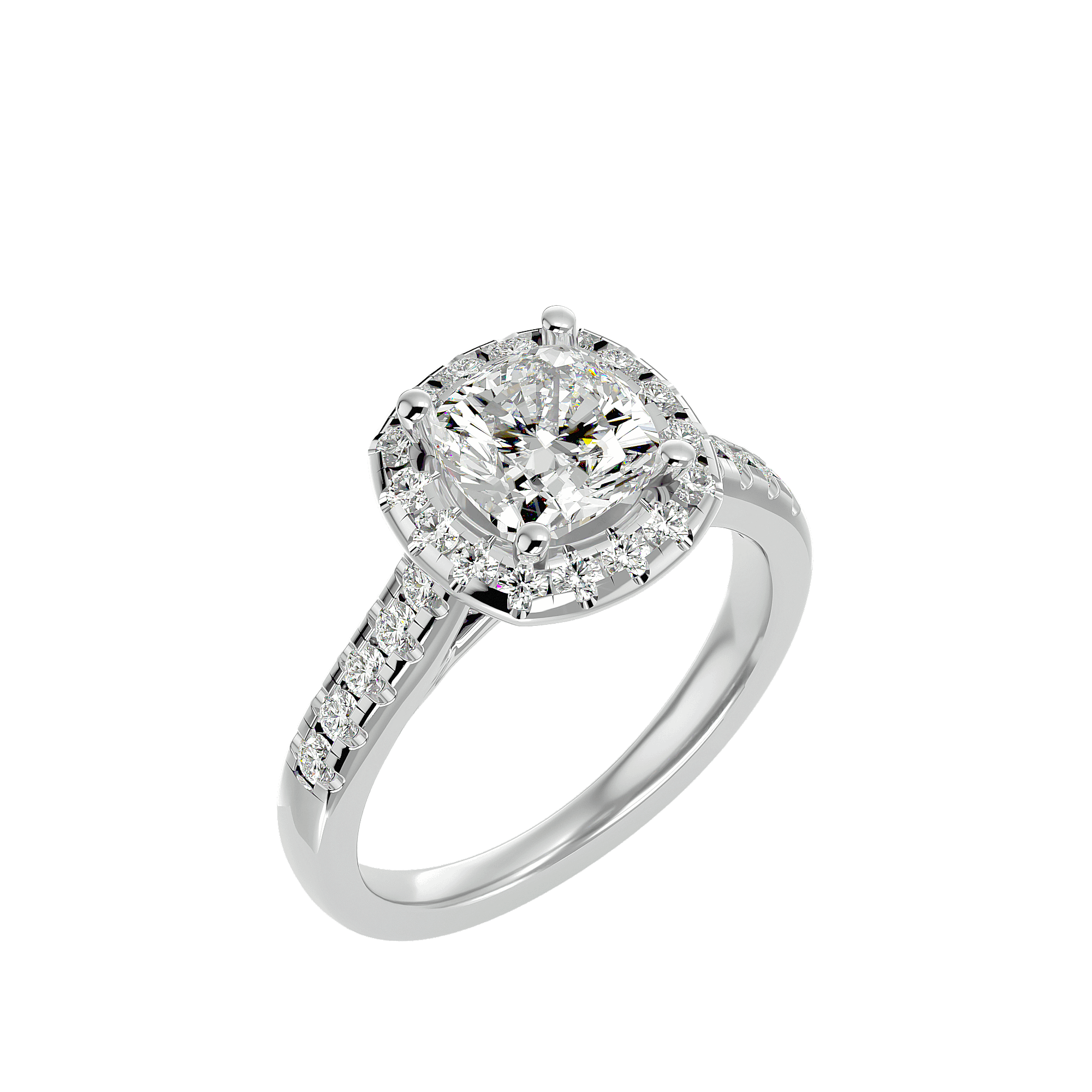 Lucinda Diamond Halo Ring