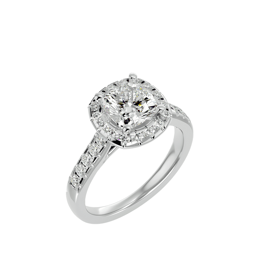 Lucinda Diamond Halo Ring