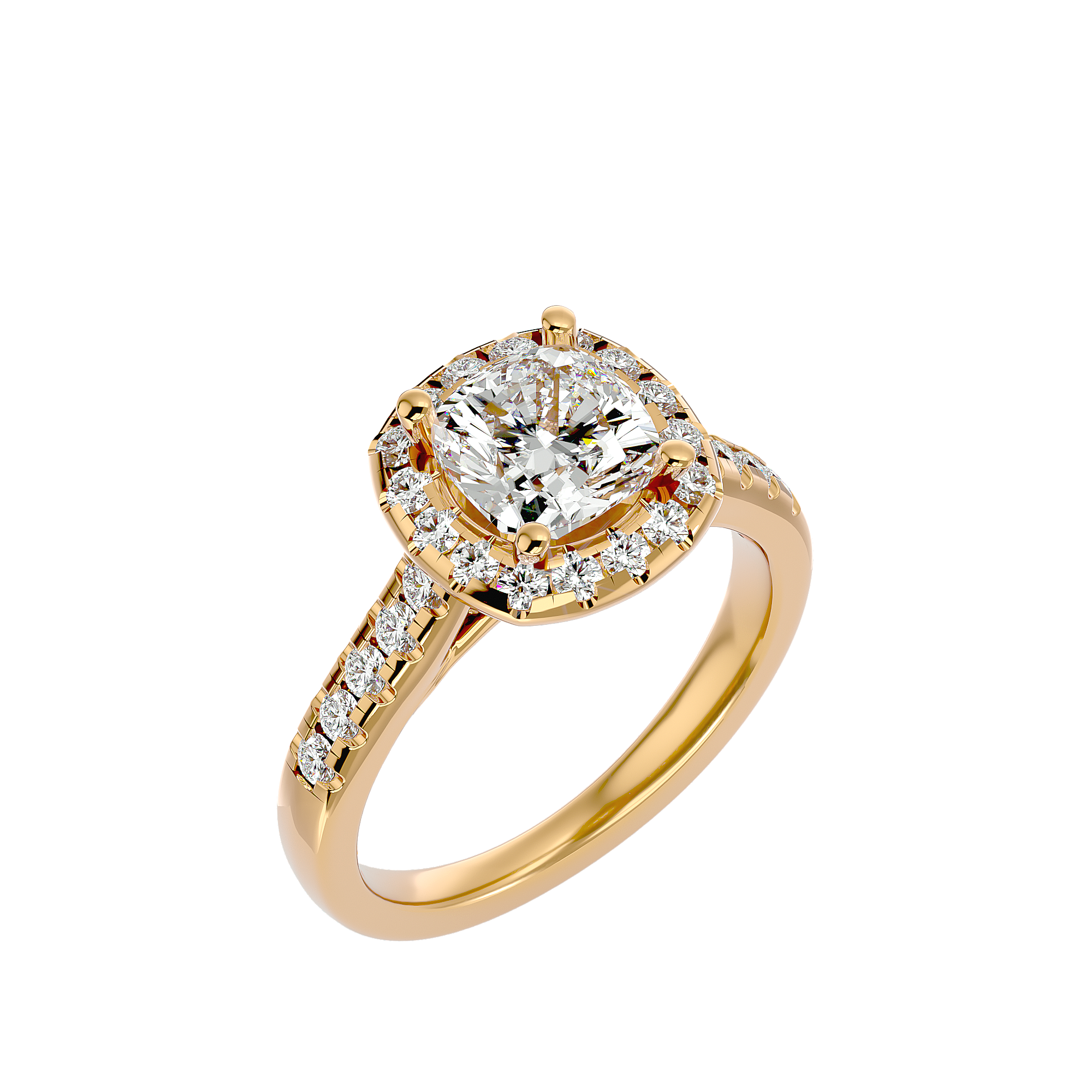 Lucinda Diamond Halo Ring