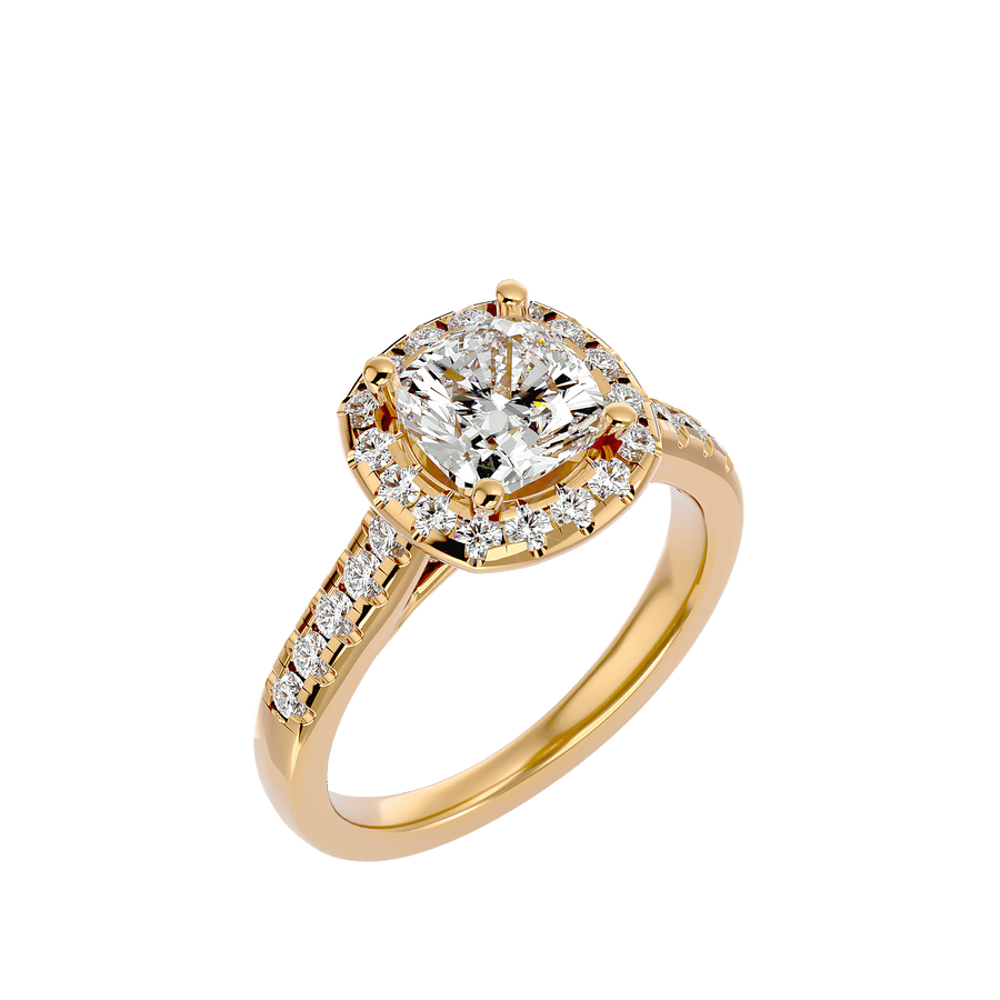 Lucinda Diamond Halo Ring