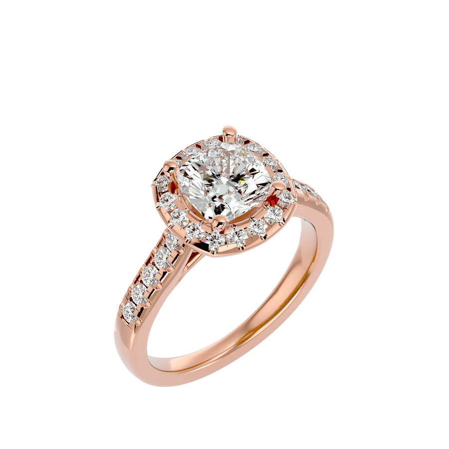 Lucinda Diamond Halo Ring